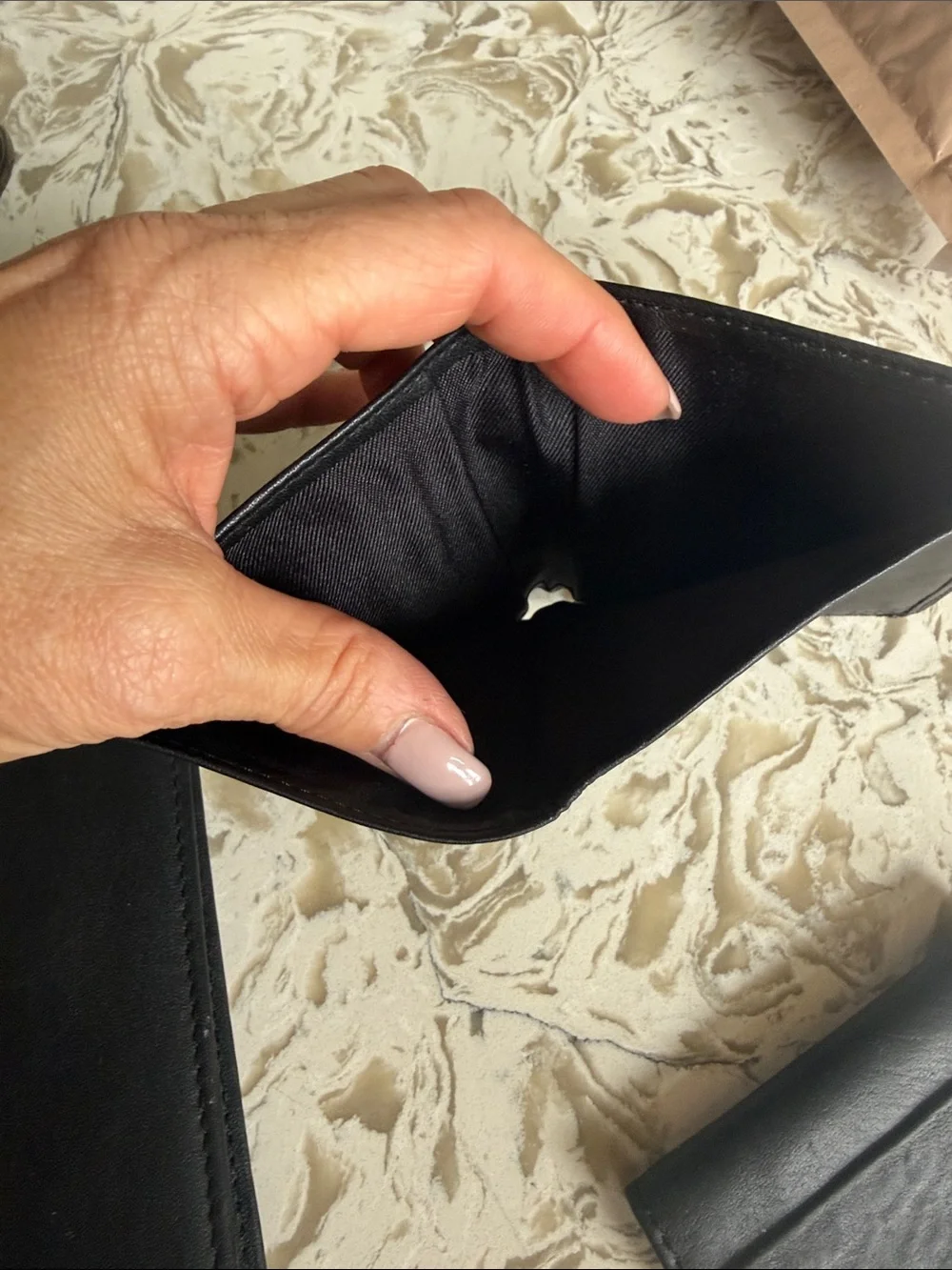 Men's Black Faux Leather Card Holder & Wallet Set – Sleek Organizer